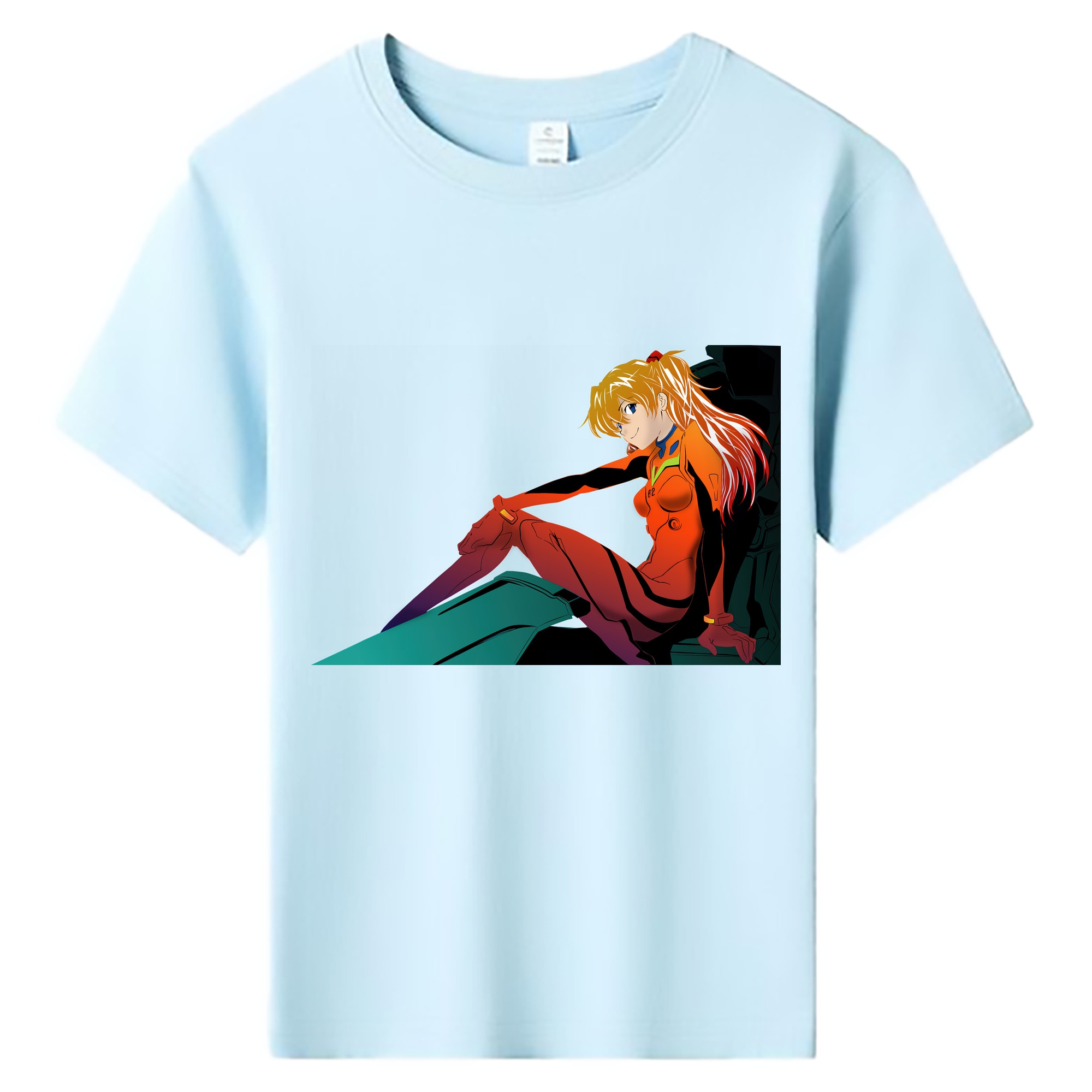 （画像用） EVA 新世紀エヴァンゲリオン 綿100％キッズTシャツ（フロントプリント）